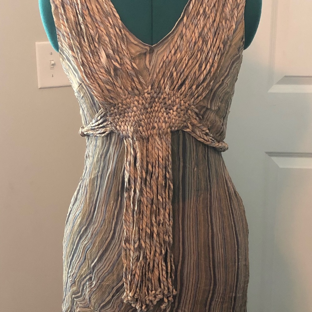 Badgley Mischka sheer top